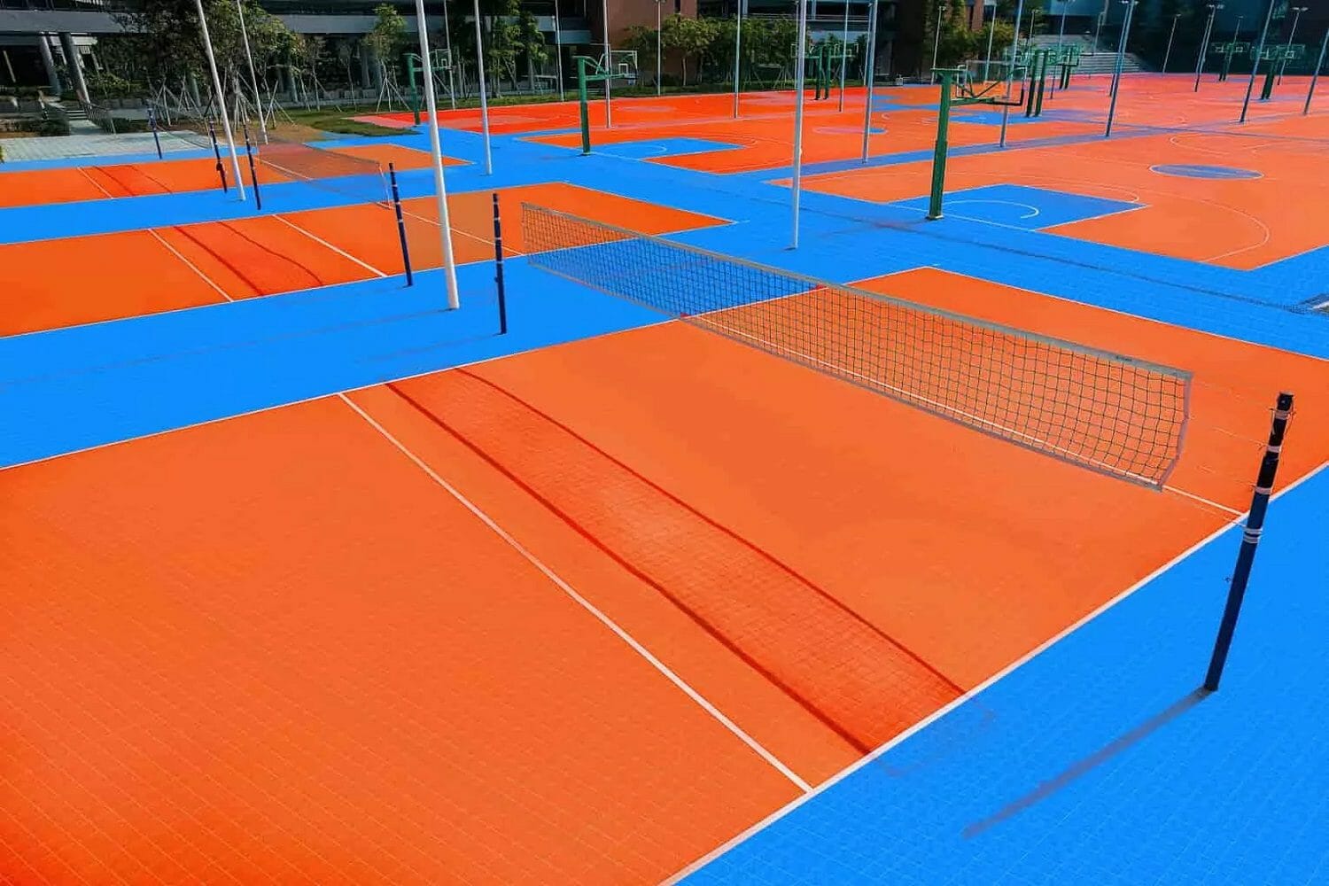 Volleyball-court- Flooring tiles