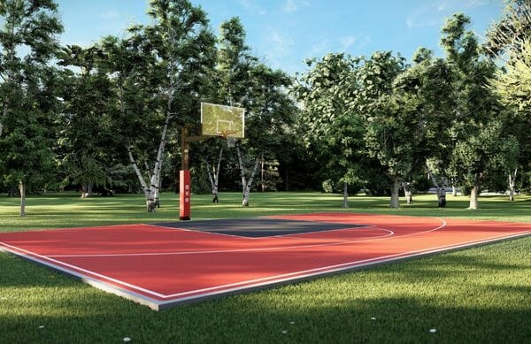 Cancha de baloncesto al aire libre 3X3