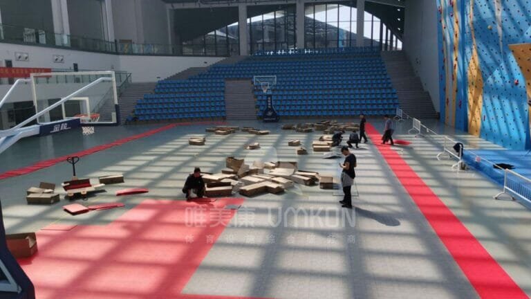 how to install basketball court