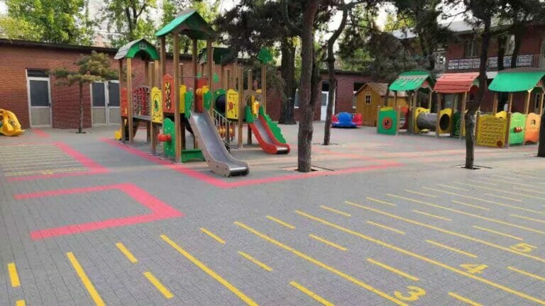 school playground floor
