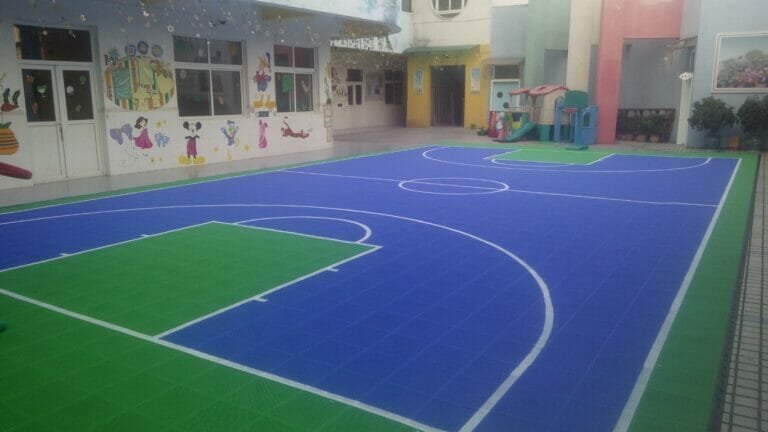 outdoor basketball court flooring
