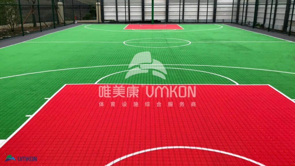 Synthetic sports court Surfacing