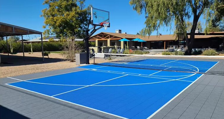 pickleball court made of GameReformer