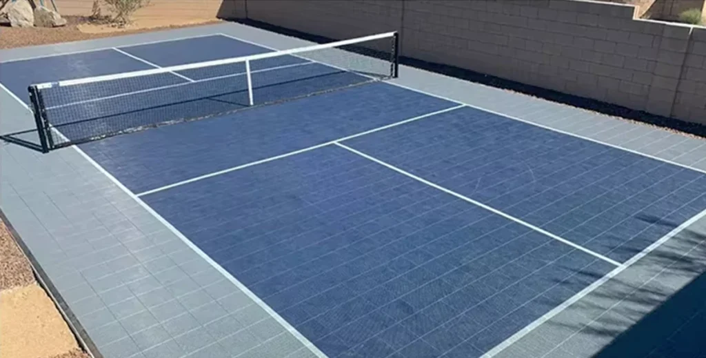 Pickleball court made of gamechanger