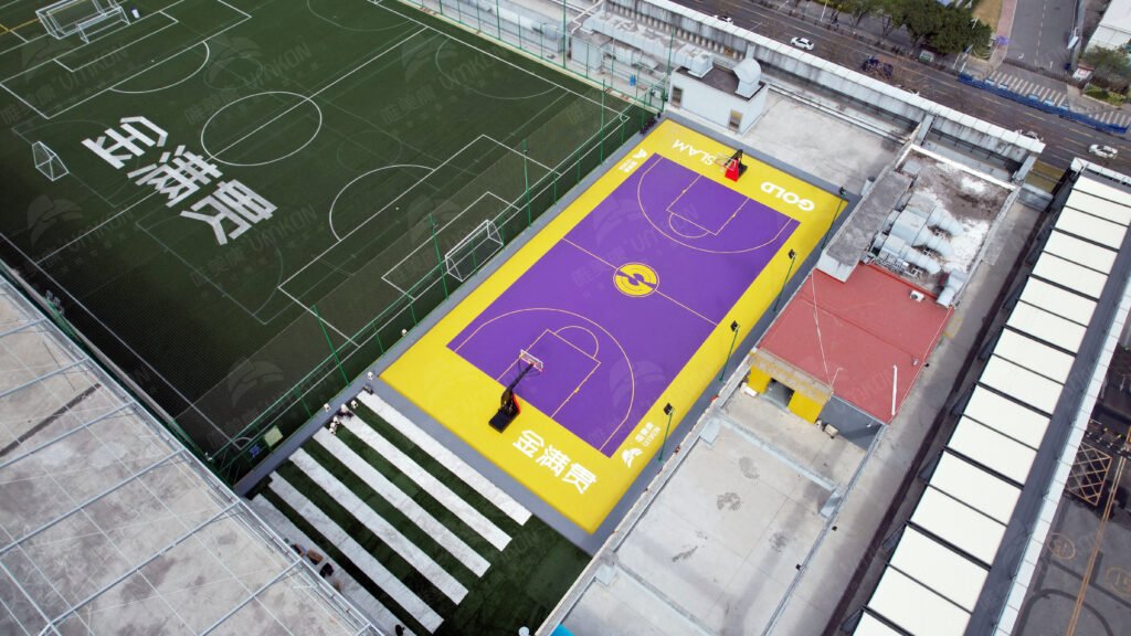 Golden Slam Outdoor Basketball Court