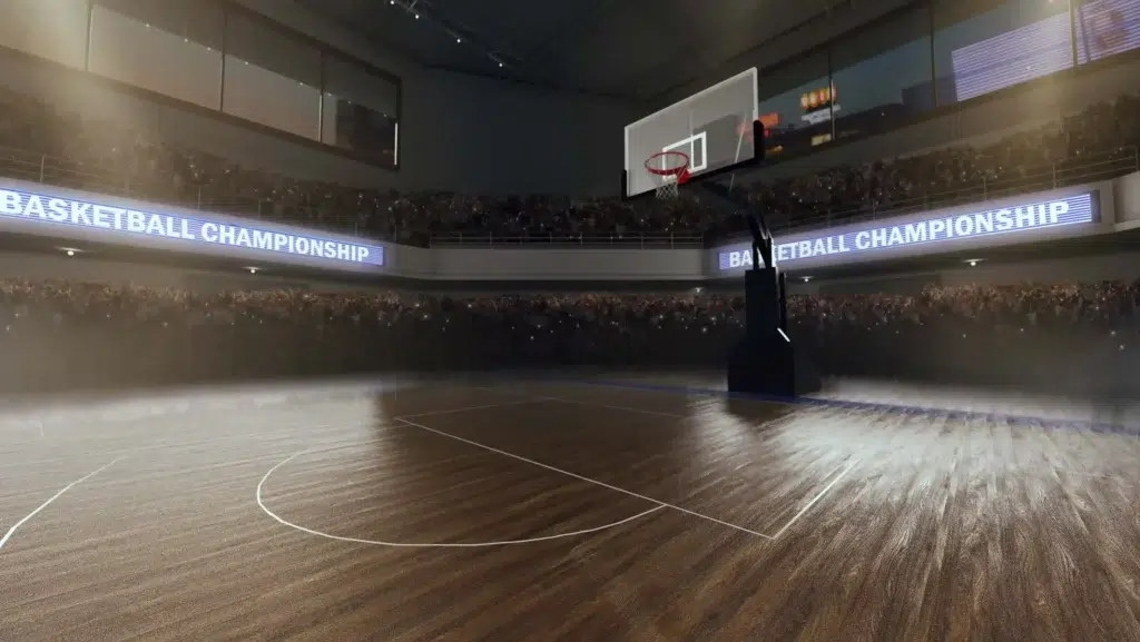basketball court with people fan sport arena render 3d illustration 11zon 11zon