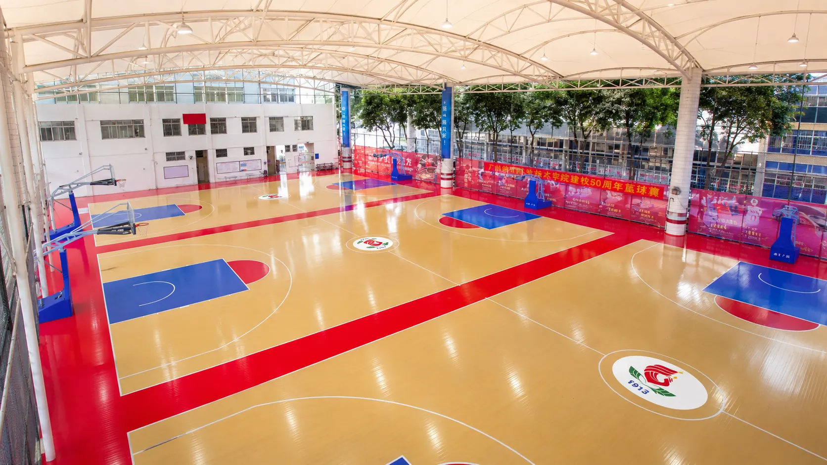 Guangzhou Sports Vocational College – Guangzhou, China · sports training court