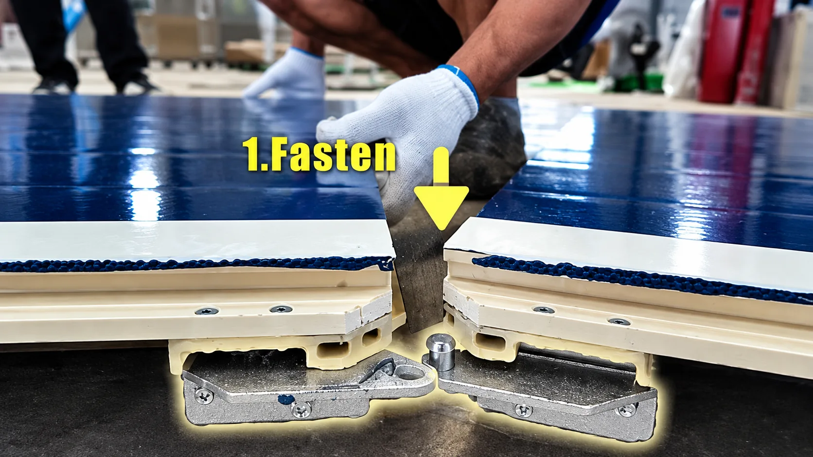 Fasten two Macwood panel edges