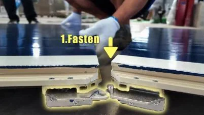 Fasten two Macwood panel edges