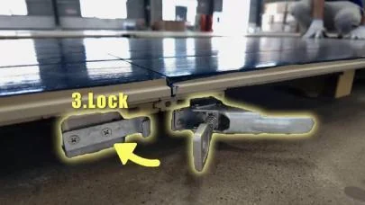 Lock the steel interlocking joint